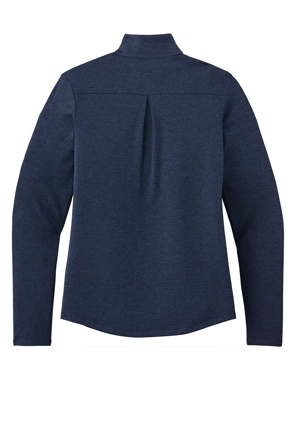 Sport-Tek Womens Endeavor Moisture Wicking 1/4 Zip Sweatshirt - Heather Dark Royal Blue