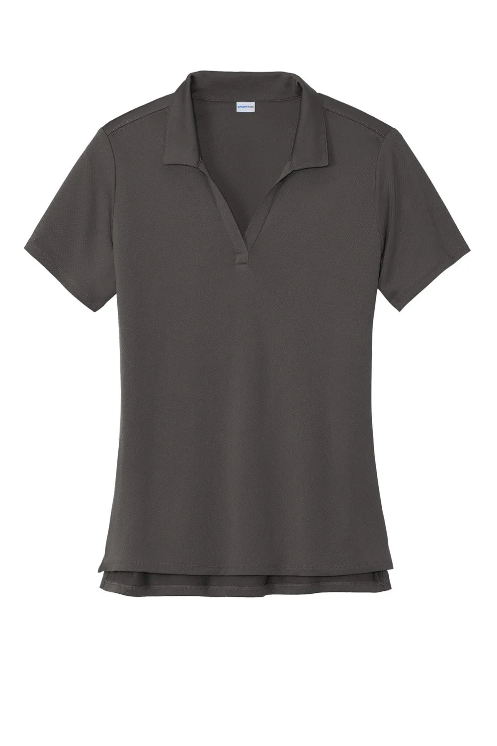 Sport-Tek Womens Sideline Moisture Wicking Short Sleeve Polo Shirt - Graphite Grey