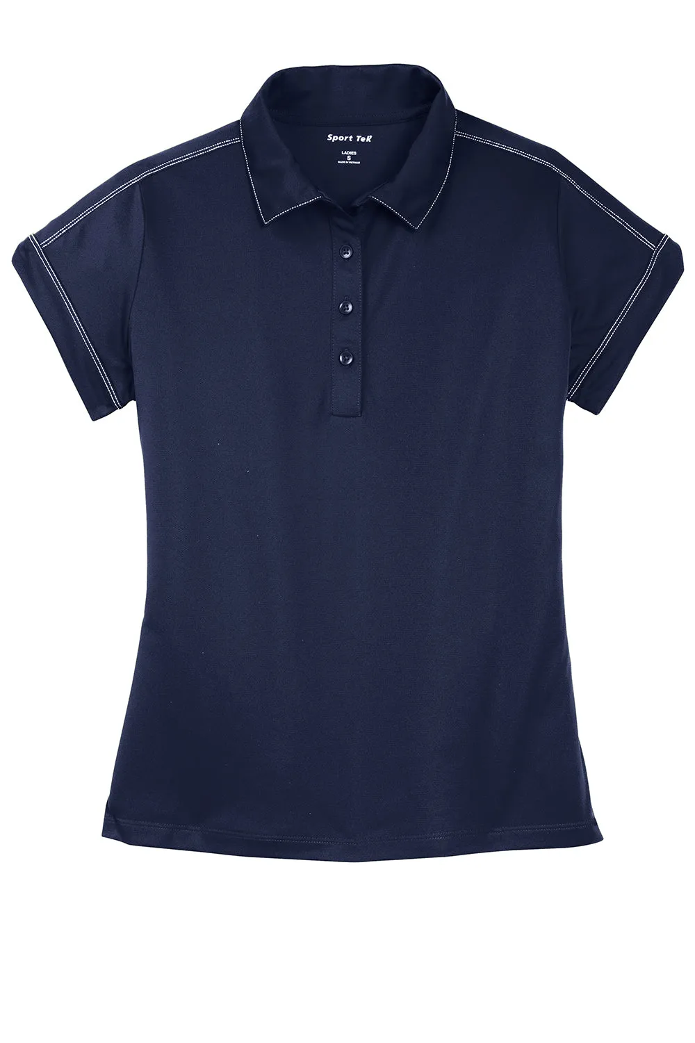 Sport-Tek Womens Sport-Wick Moisture Wicking Short Sleeve Polo Shirt - True Navy Blue - Closeout