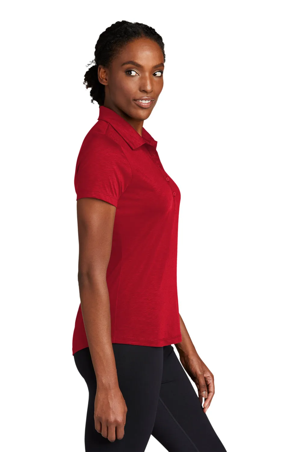 Sport-Tek Womens Strive Moisture Wicking Short Sleeve Polo Shirt - Deep Red