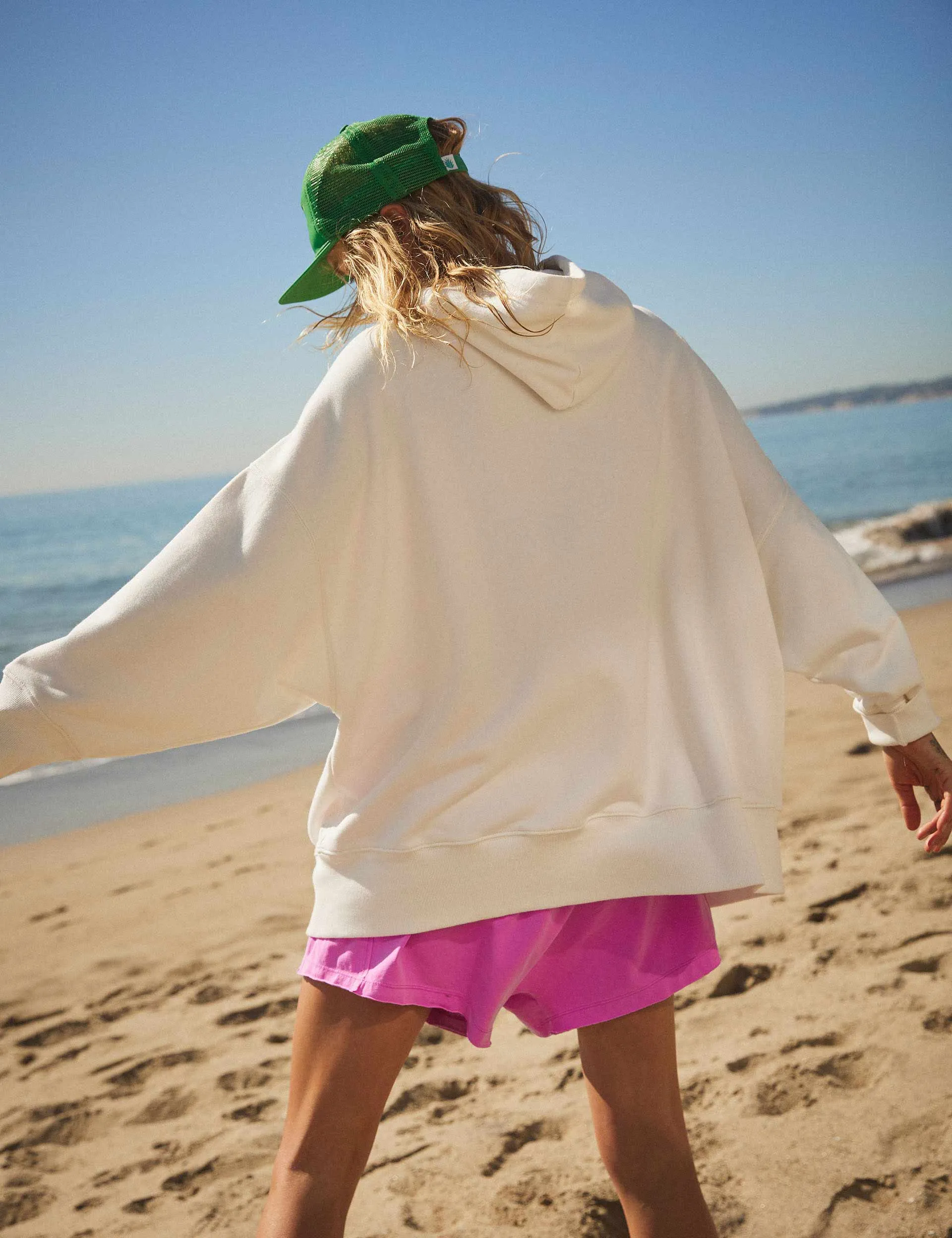 Sprint To The Finish Hoodie - Ivory