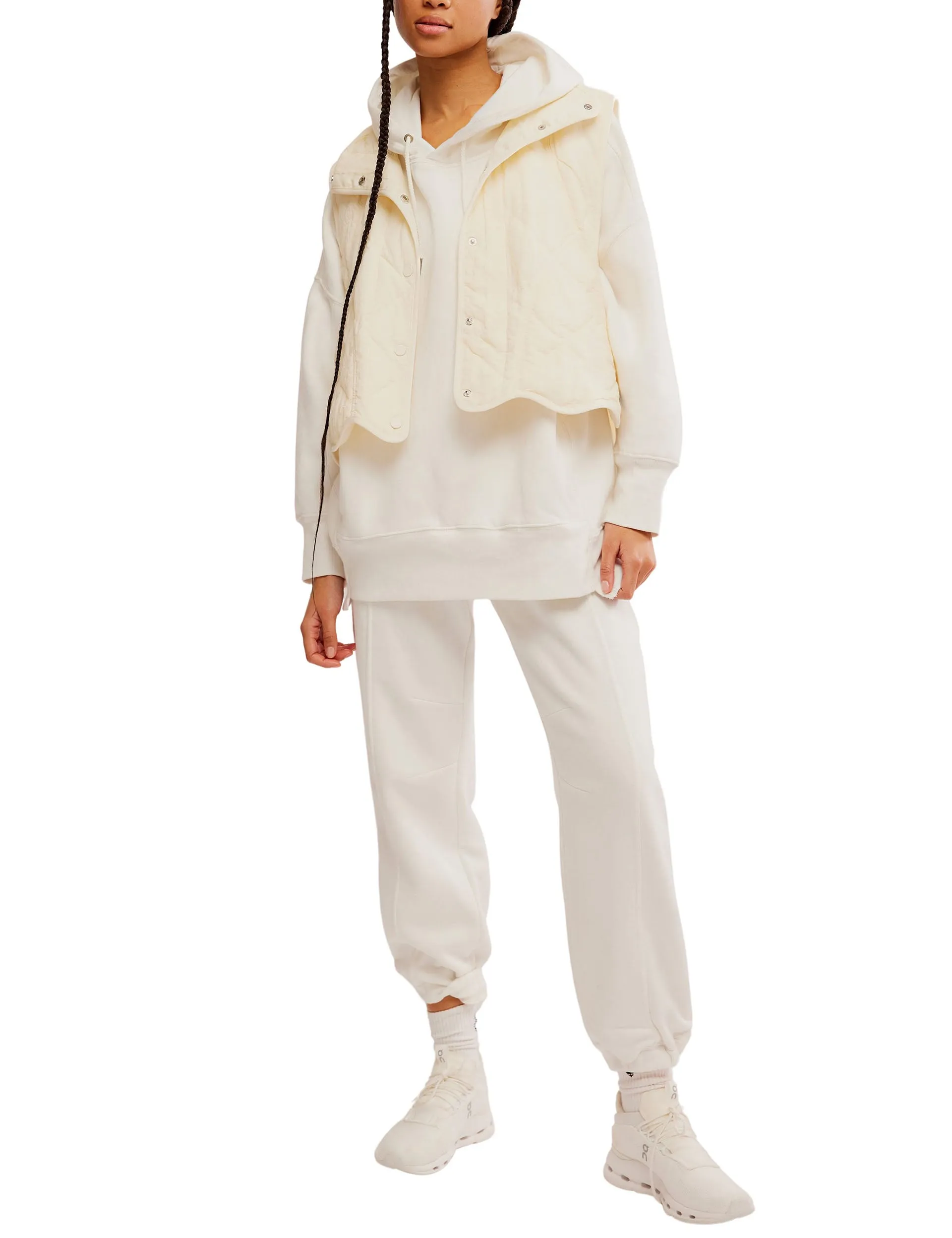 Sprint To The Finish Hoodie - Ivory