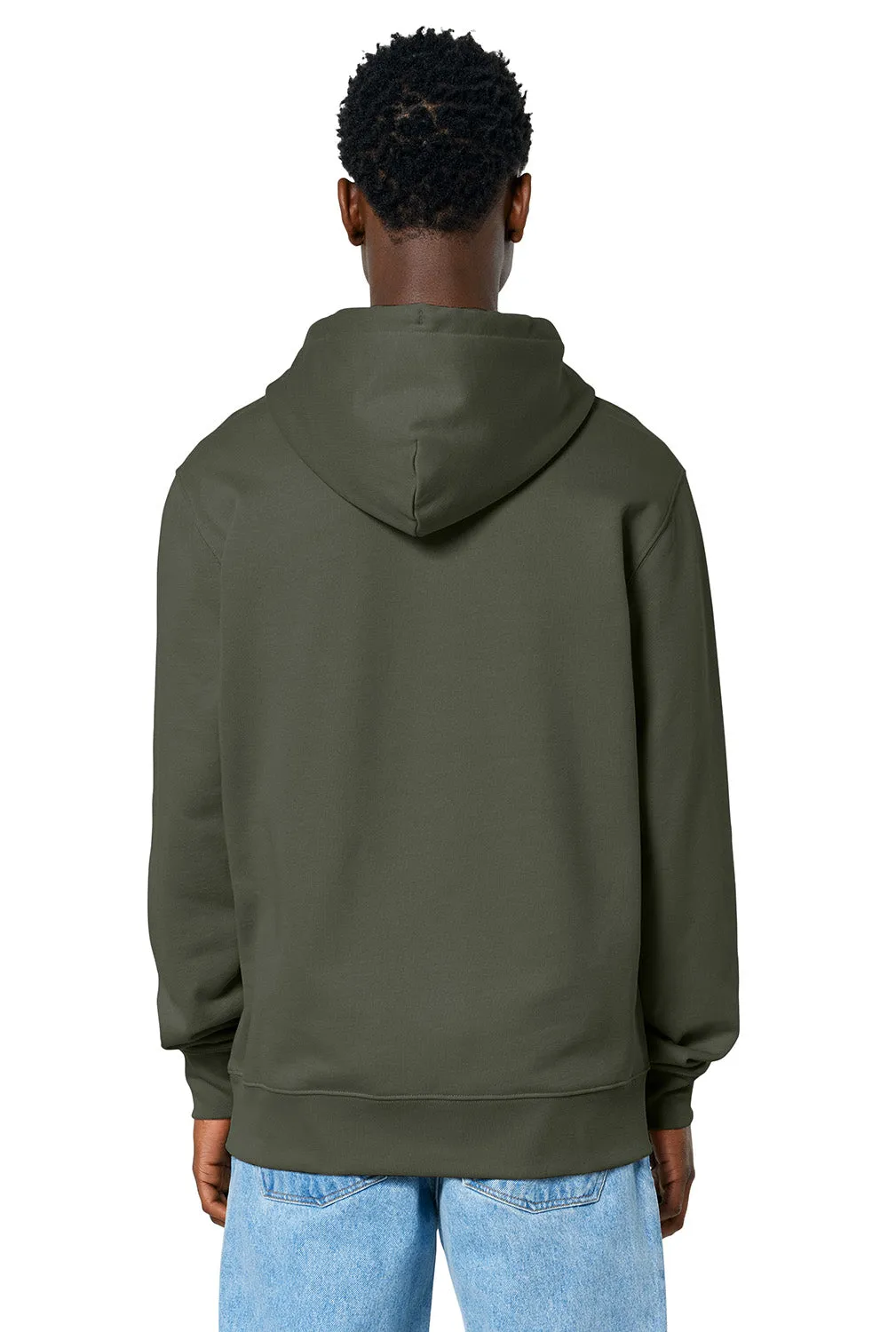 Stanley/Stella Mens Cruiser 2.0 Hooded Sweatshirt Hoodie w/ Pouch Pocket - Khaki Green