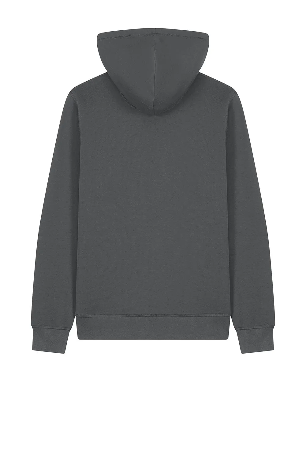 Stanley/Stella Mens Mixer Full Zip Hooded Sweatshirt Hoodie w/ Pockets - Anthracite Grey
