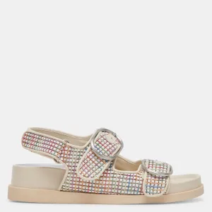 Starla Pride Sandals White Multi Raffia