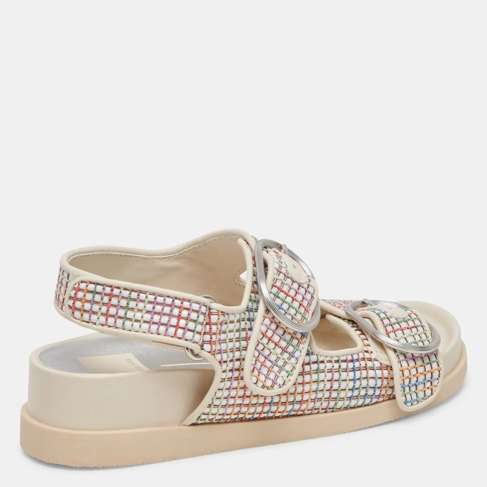 Starla Pride Sandals White Multi Raffia
