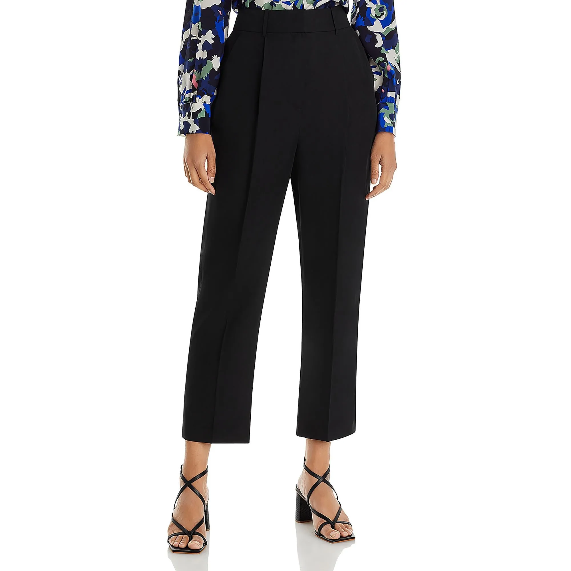 Stevie Womens High Rise Pleated Dress Pants