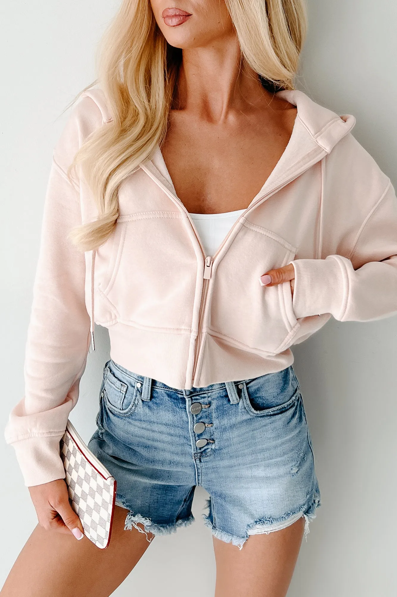 Stronger Everyday Zip-Up Hoodie (Blush)