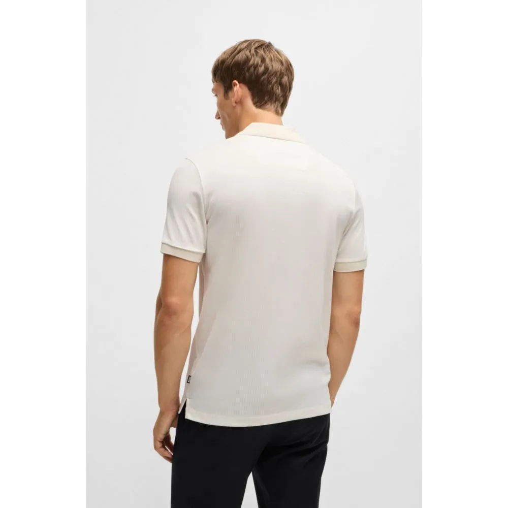 Structured-cotton polo shirt with solid trims
