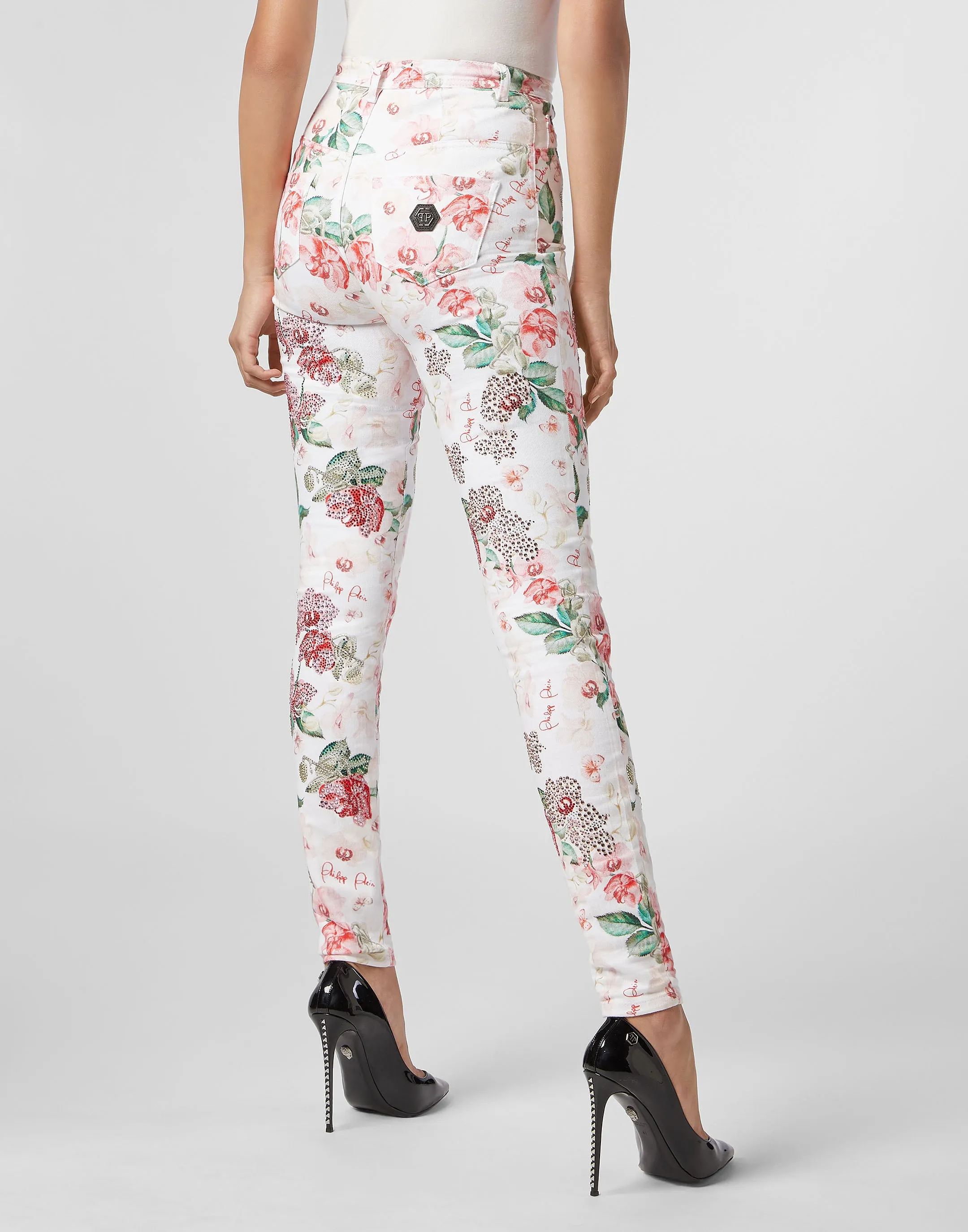 Super High Waist Jegging Flowers