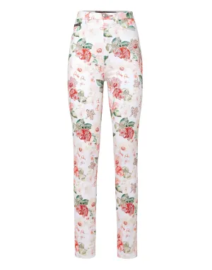 Super High Waist Jegging Flowers