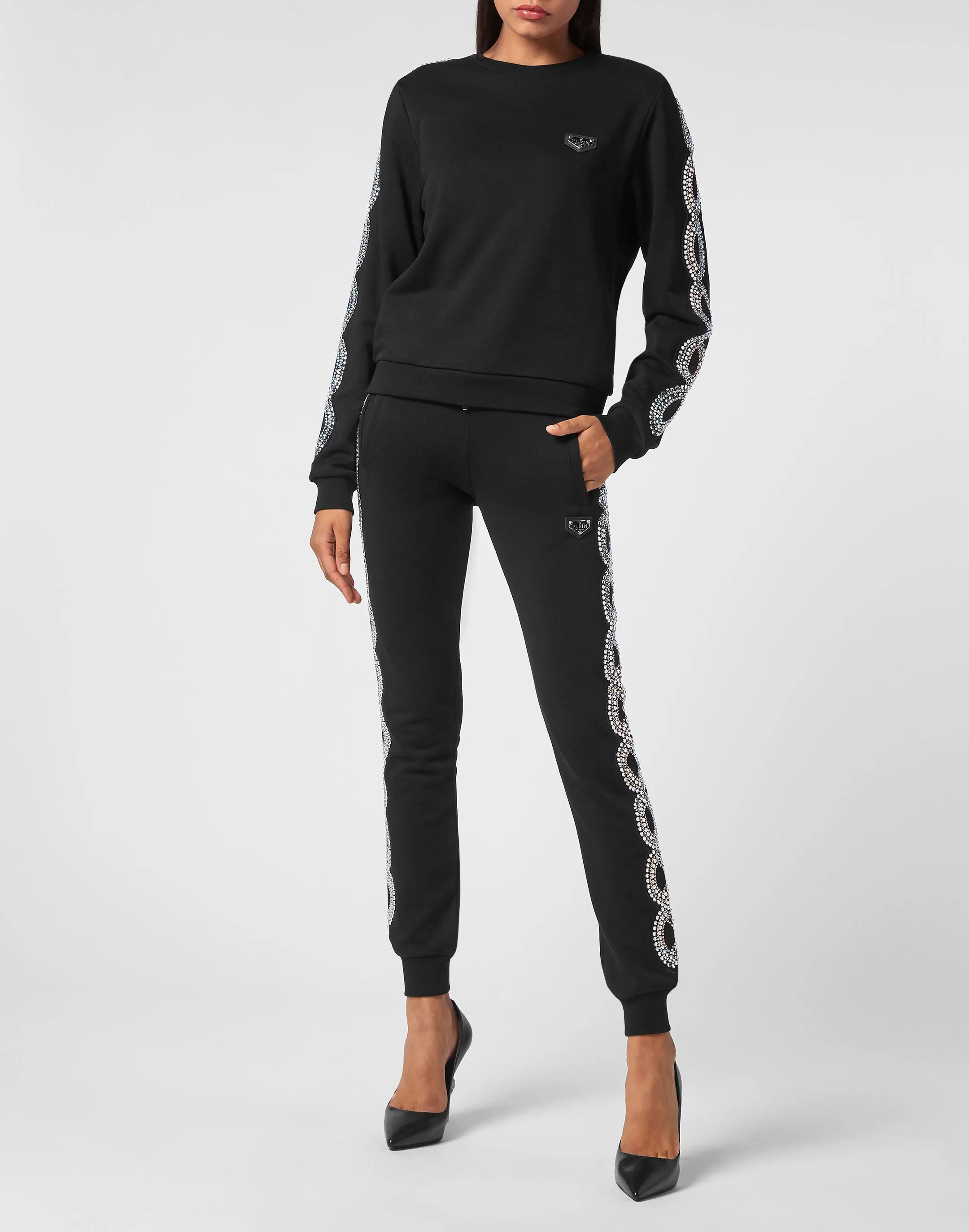 Sweatshirt LS Crystal Cable