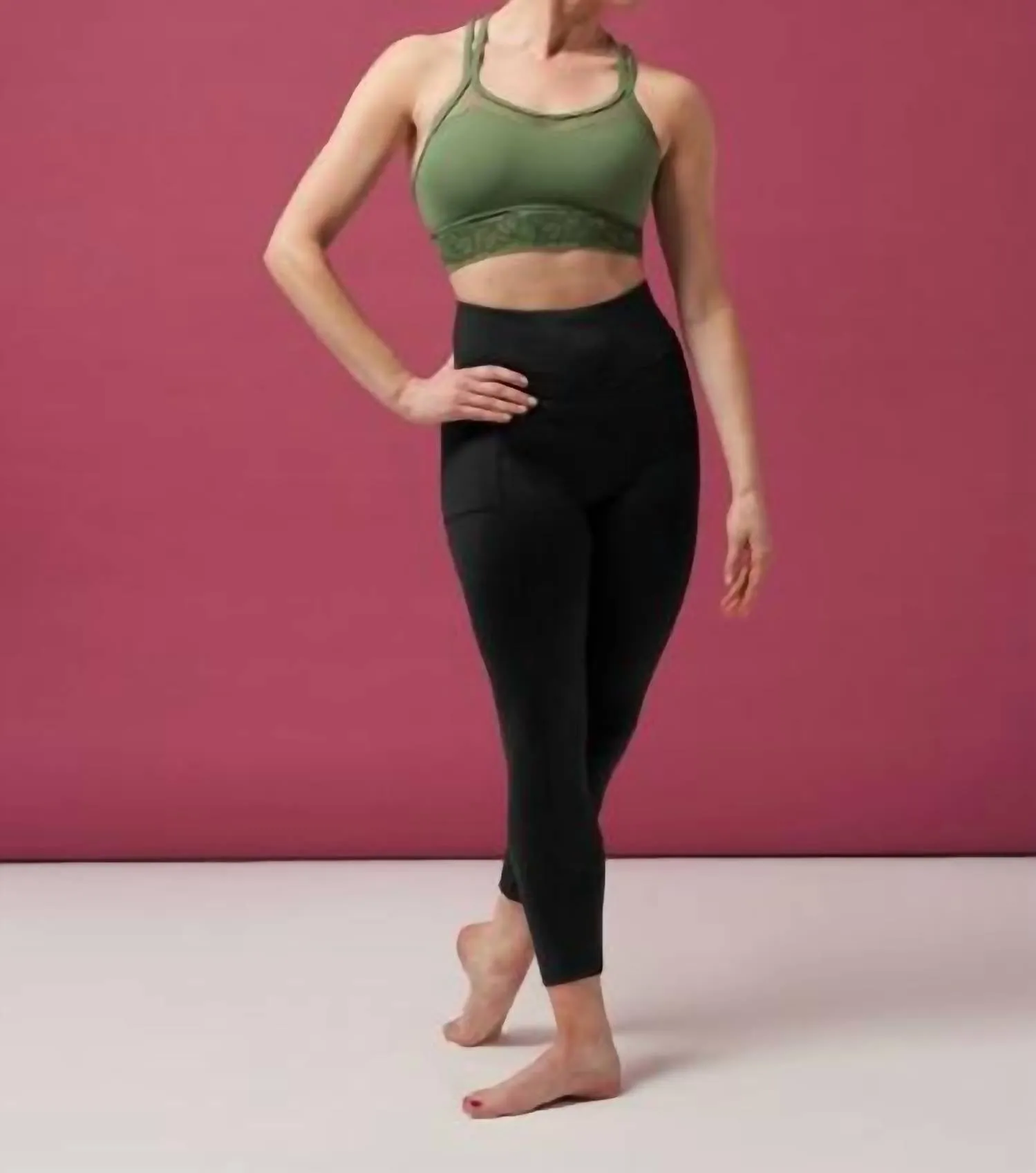 Tasha Paneled Leggings In Black