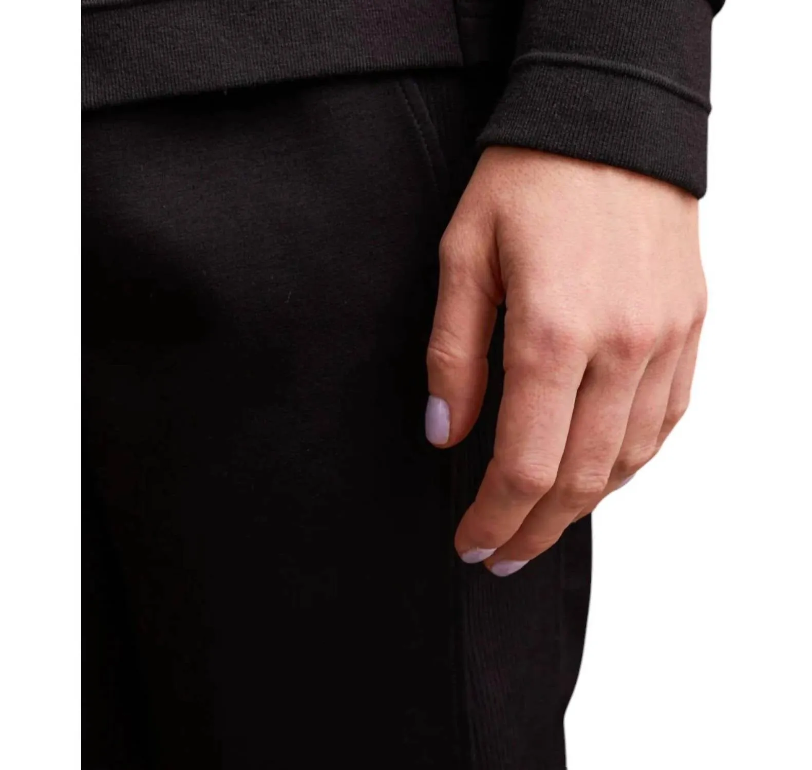 Techno Lux Stretch Hoodie In Black