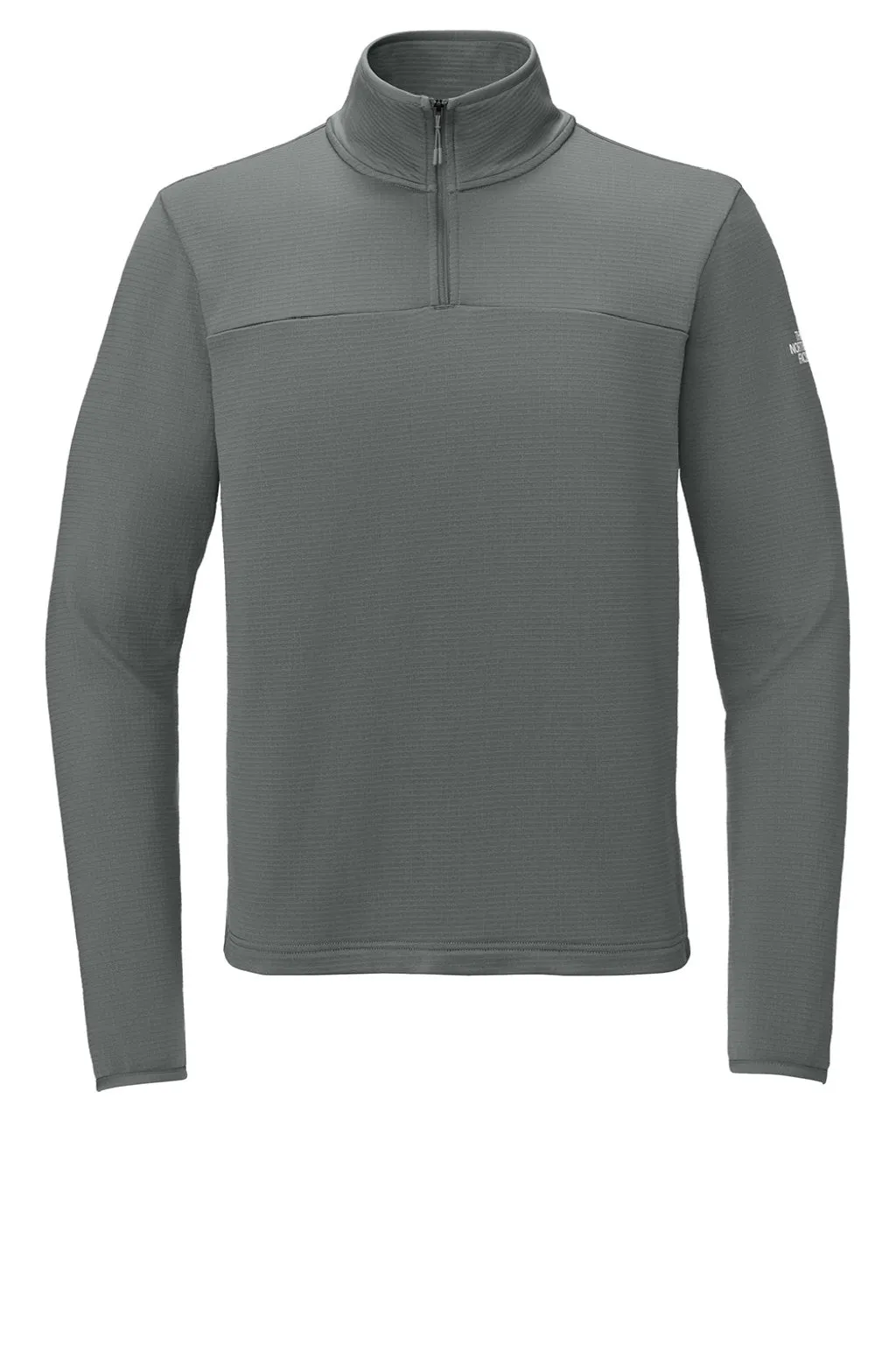 The North Face Mens Aim Fleece 1/4 Zip Sweatshirt - Smoked Pearl Grey
