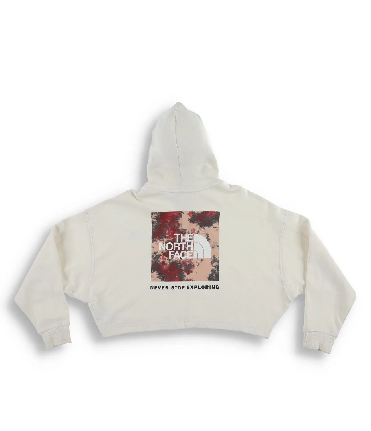 The North Face NF0A7UYF7X7 Crop Hoodie Women's XL Gardenia White Pullover CLO540