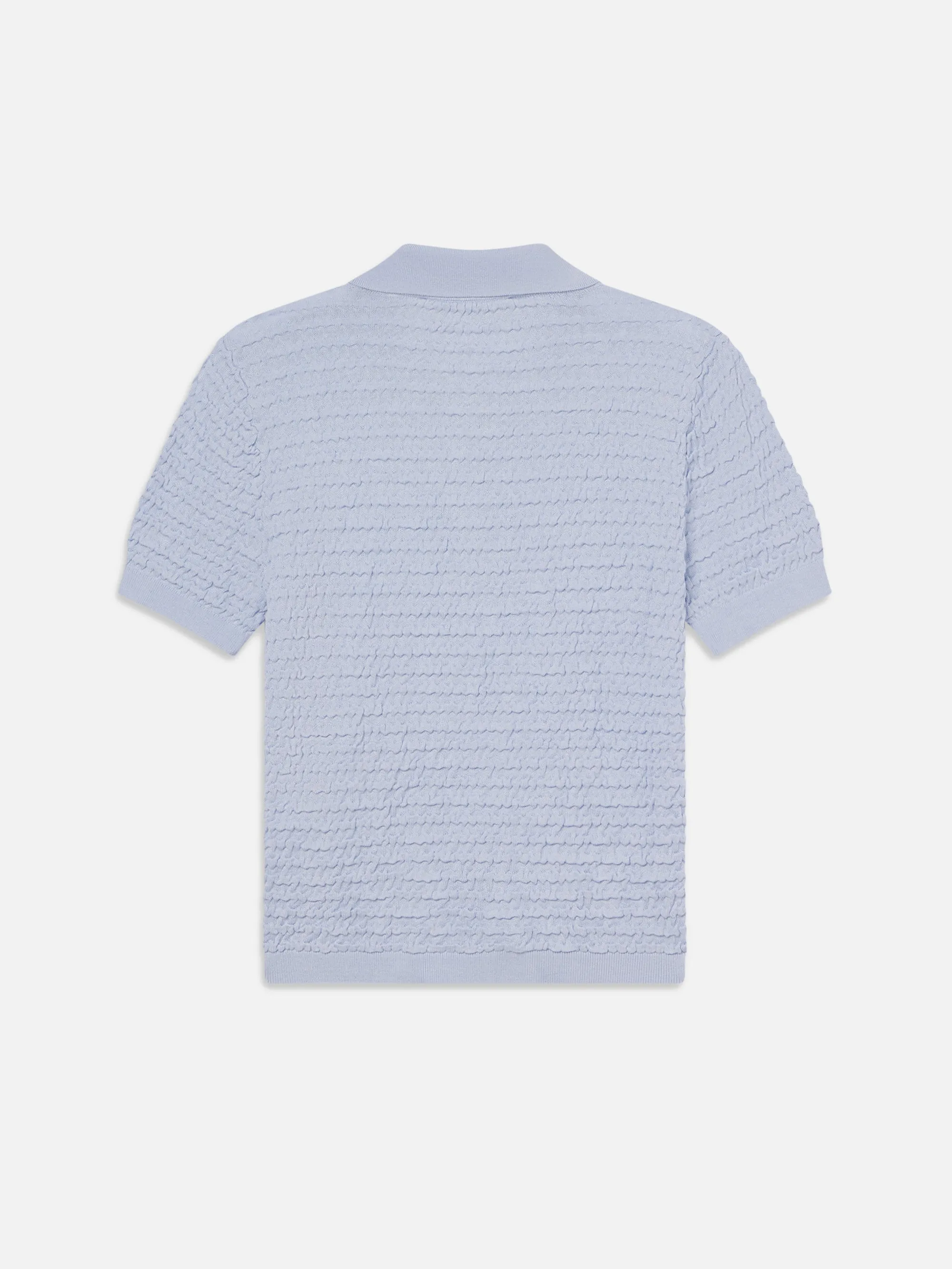 The Smocked Polo -- Light Chambray