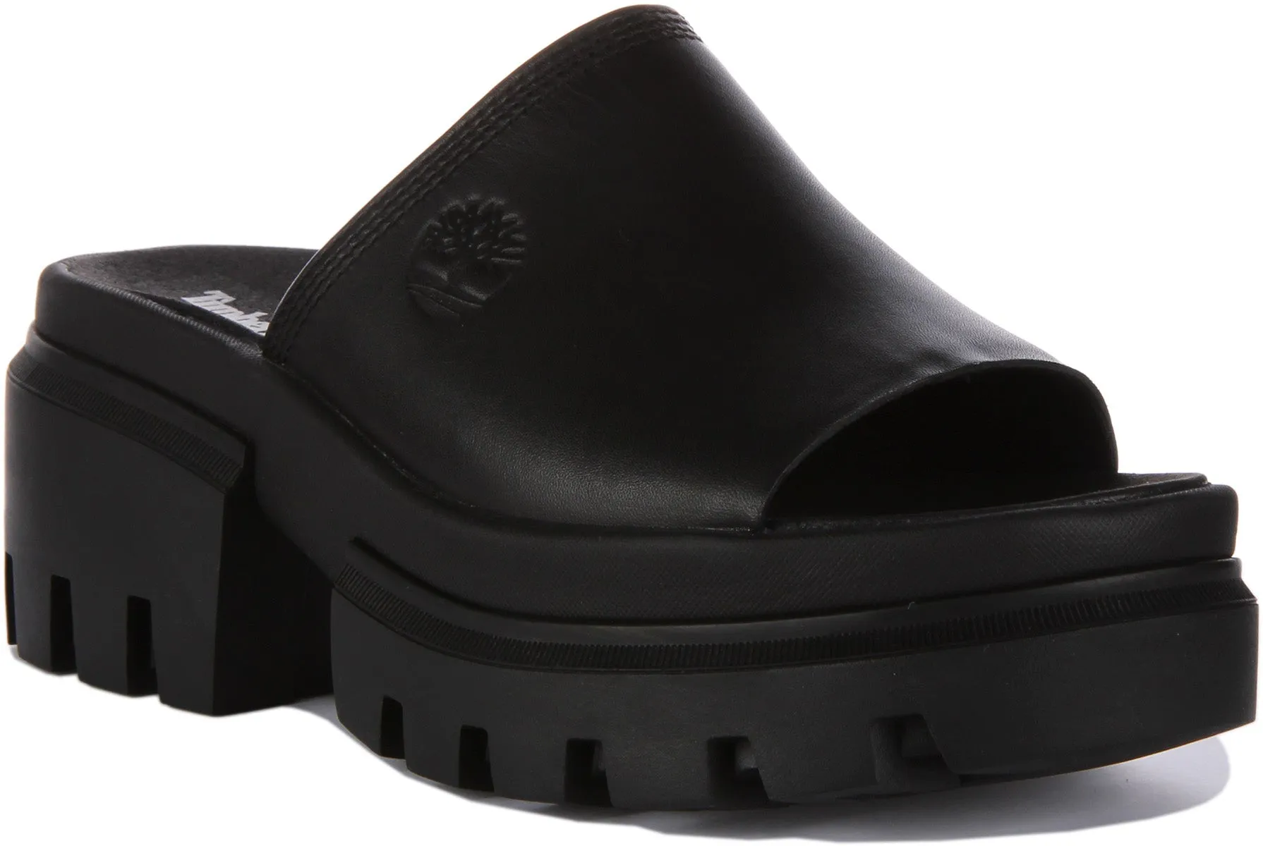 Timberland Everleigh Platform Sandals In Black For Women Shoes Timberland