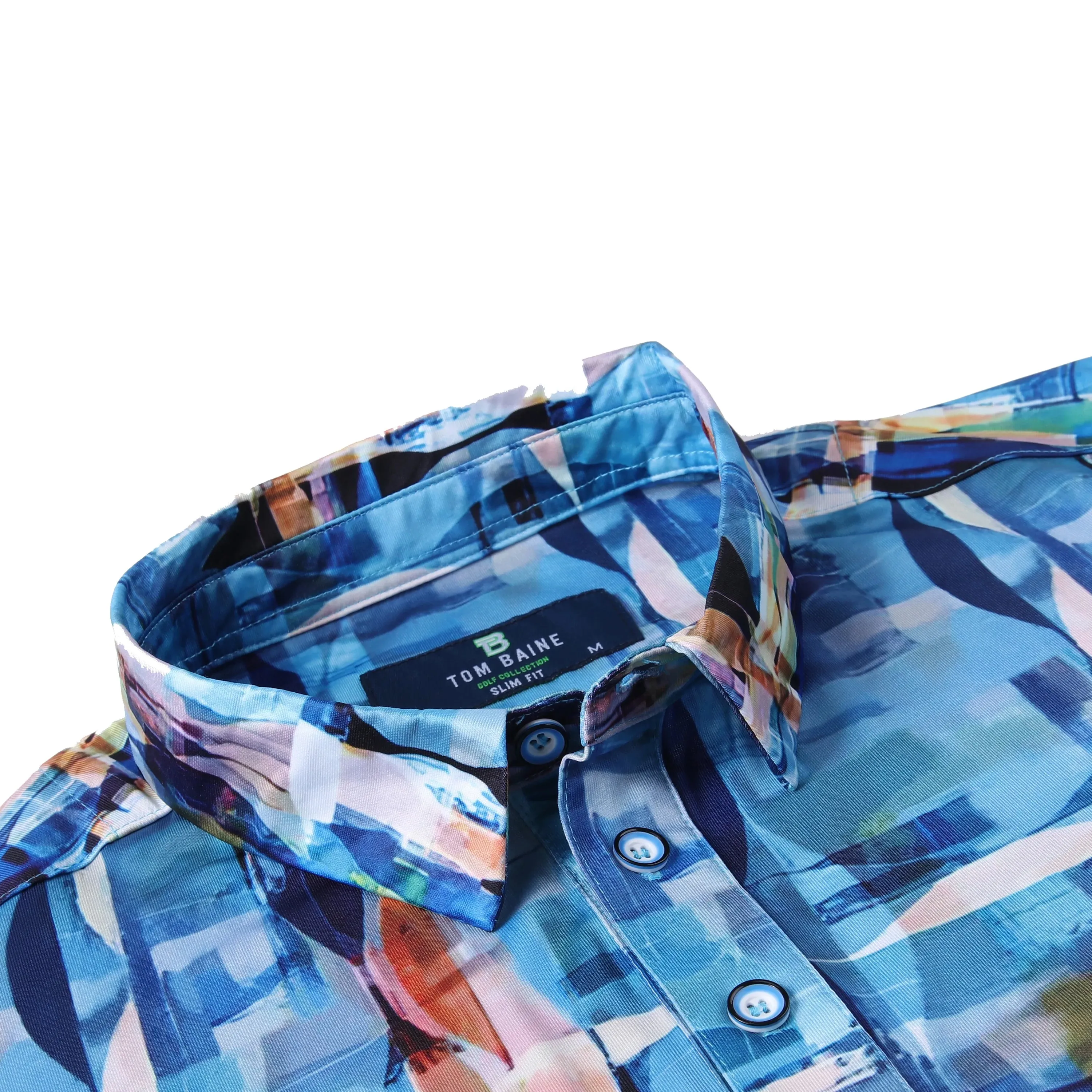 Tom Baine Men's Performance Four-Way Stretch Golf Polo