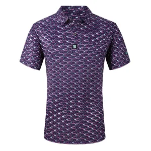 Tom Baine Men's Performance Four-Way Stretch Golf Polo