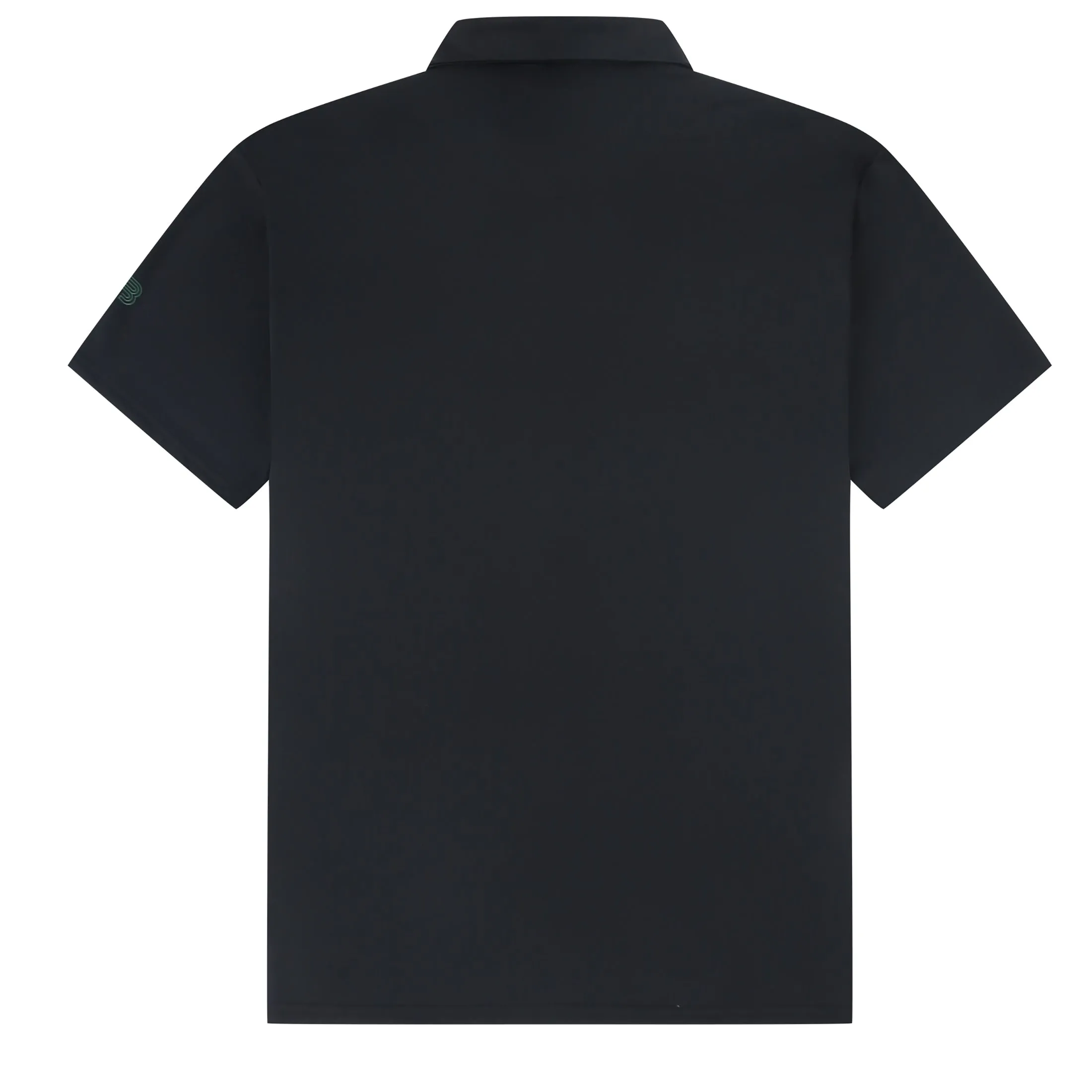 Tom Baine Performance Stretch Zipper Closure Solid Short Sleeve Polo