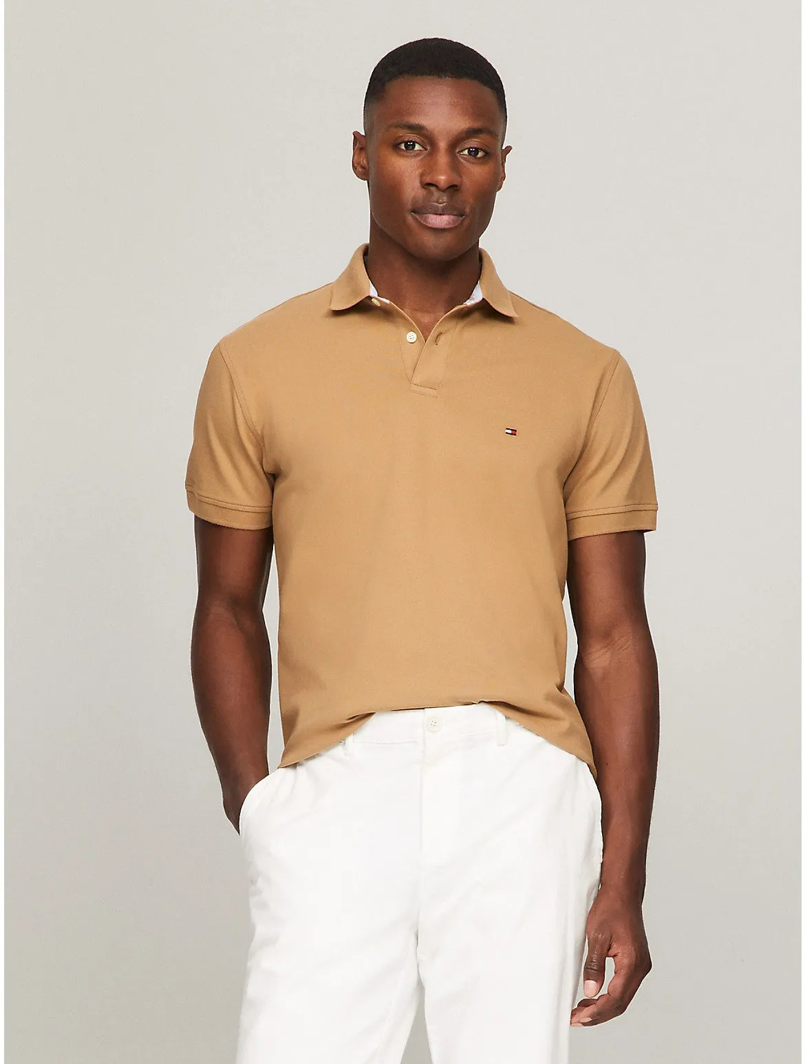 Tommy Hilfiger Men's Stretch Regular Fit Tommy Polo