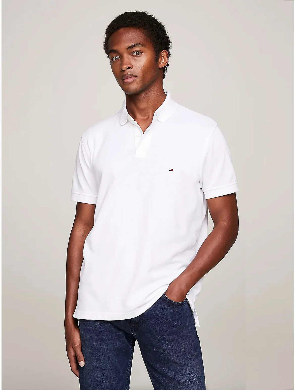 Tommy Hilfiger Men's Stretch Regular Fit Tommy Polo