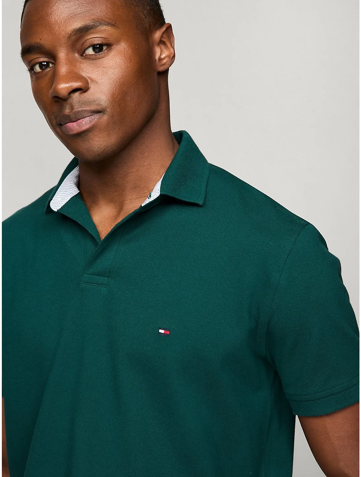 Tommy Hilfiger Men's Stretch Regular Fit Tommy Polo