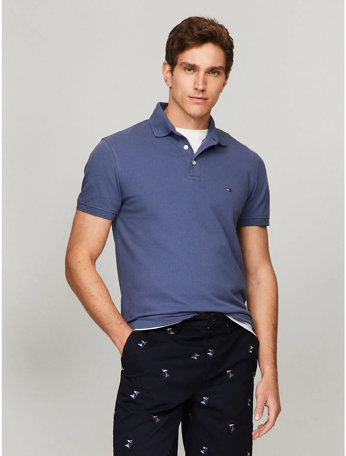 Tommy Hilfiger Men's Stretch Regular Fit Tommy Polo