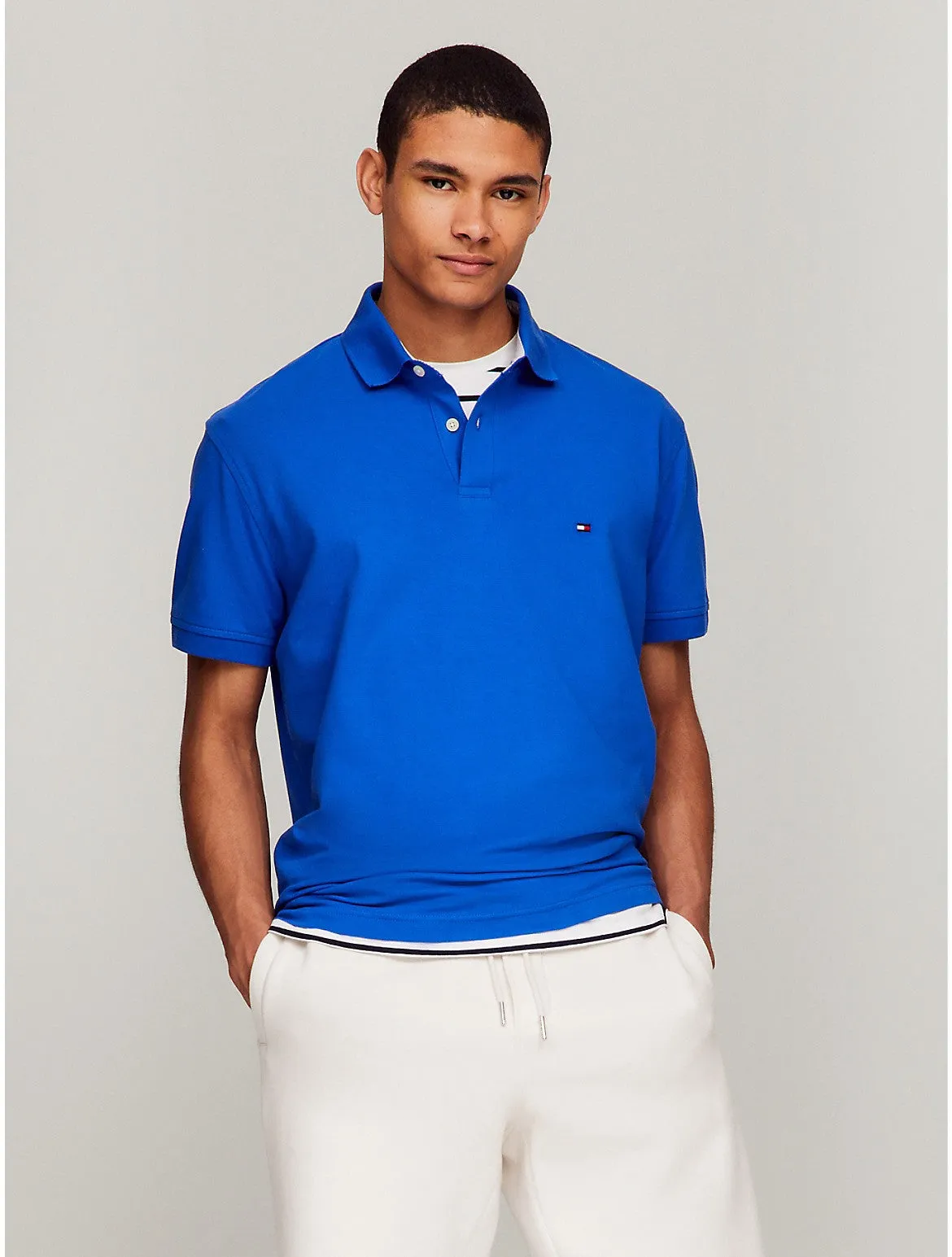Tommy Hilfiger Men's Stretch Regular Fit Tommy Polo