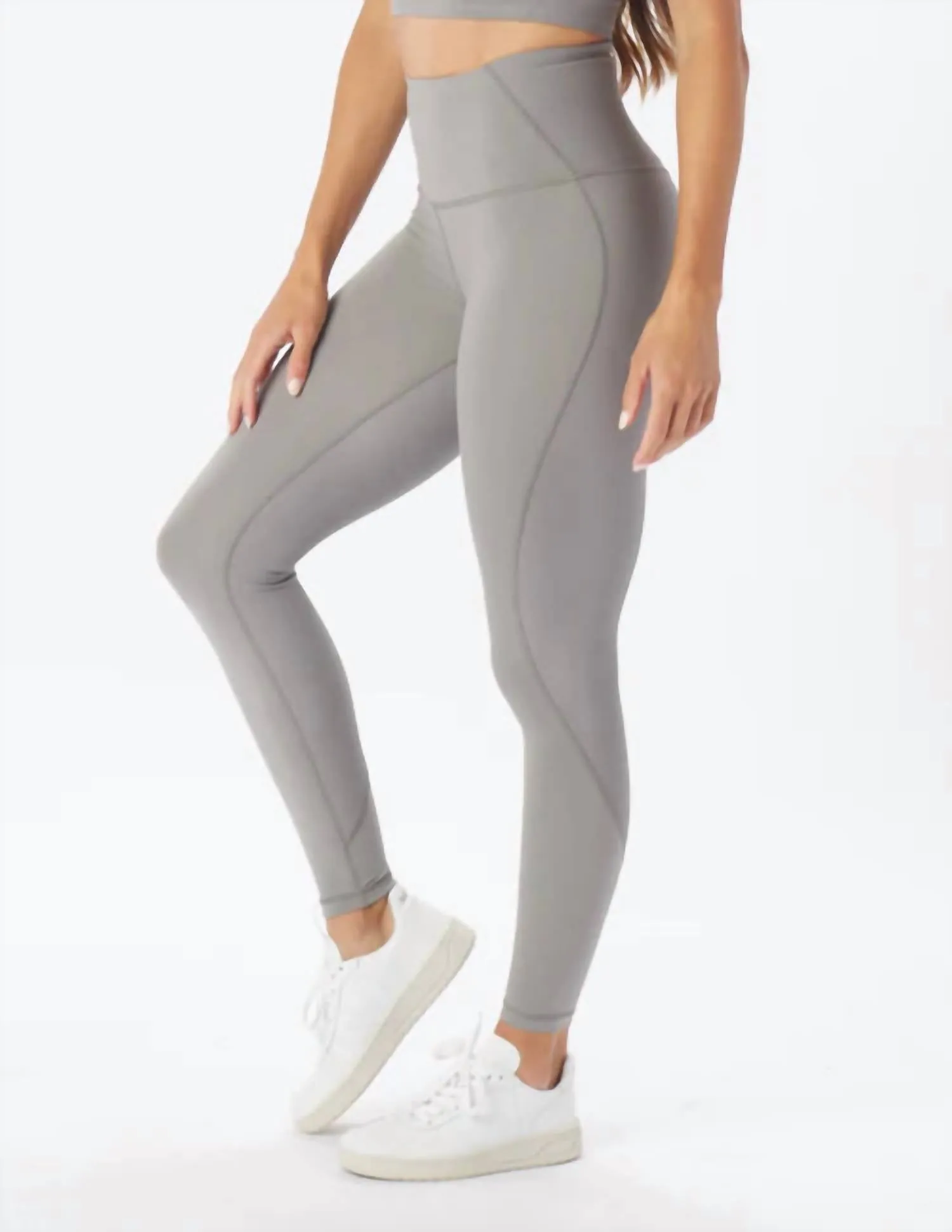 Tone Up Legging In Silver Fog
