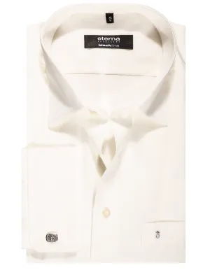 Twill Double Cuff Shirt Cream