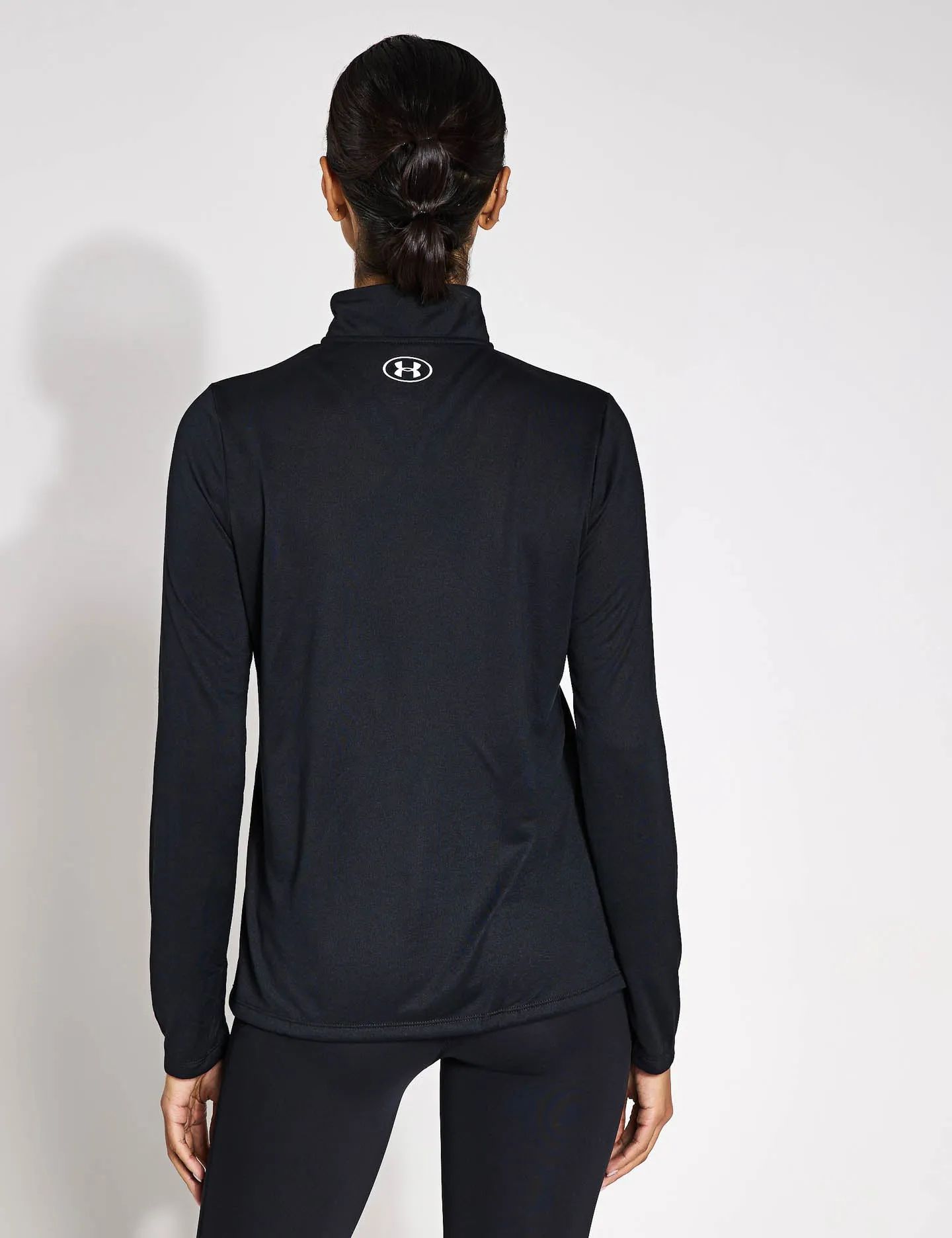 UA Tech 1/2 Zip - Black/White