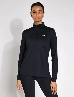 UA Tech 1/2 Zip - Black/White