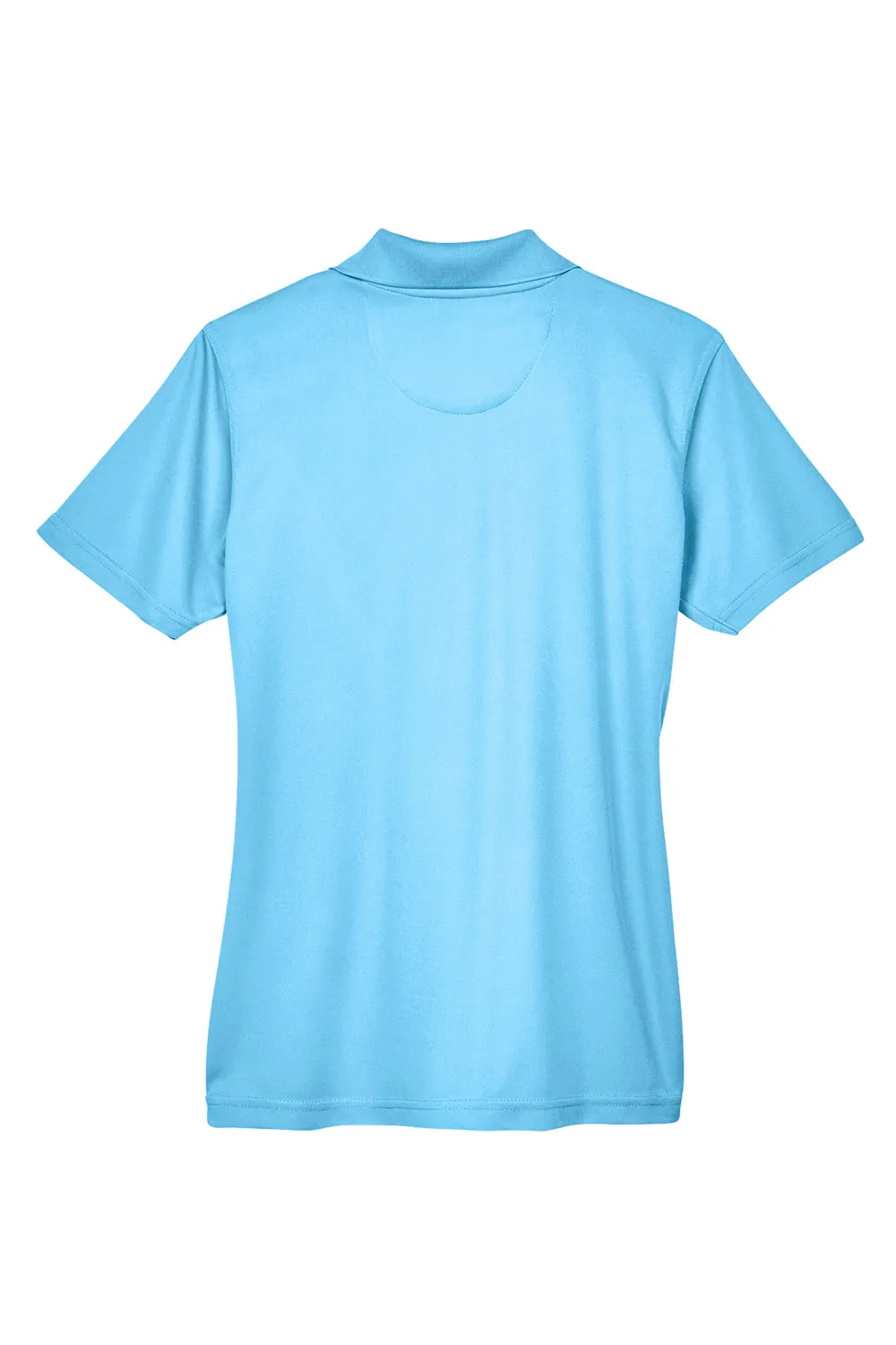 UltraClub Womens Cool & Dry Moisture Wicking Short Sleeve Polo Shirt - Columbia Blue