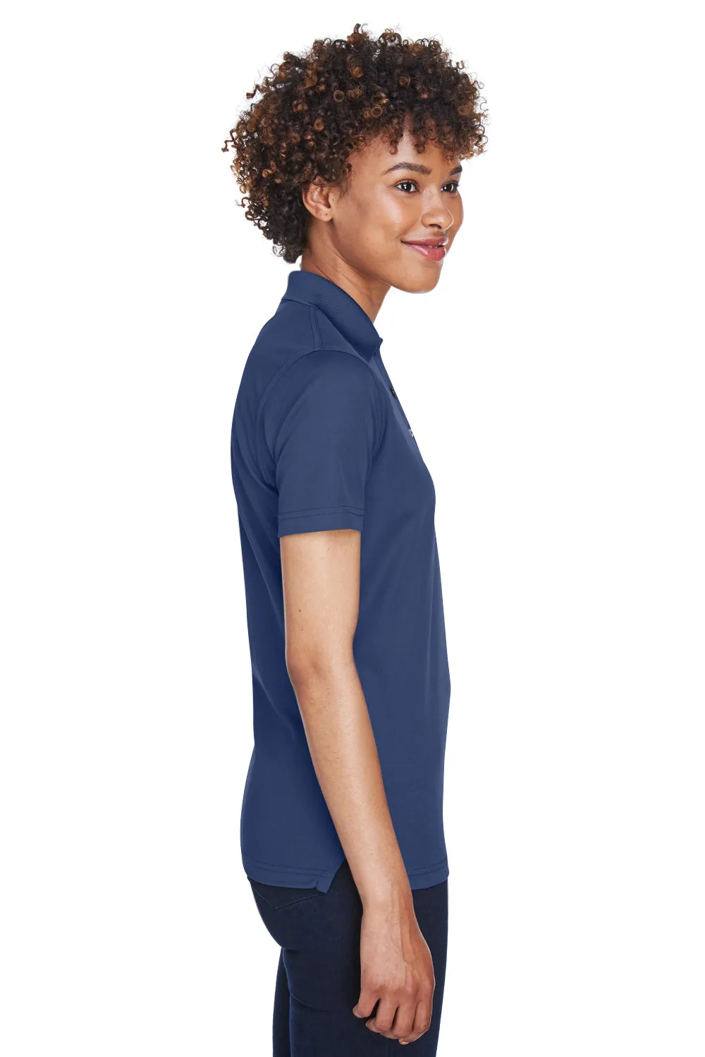 UltraClub Womens Cool & Dry Moisture Wicking Short Sleeve Polo Shirt - Navy Blue
