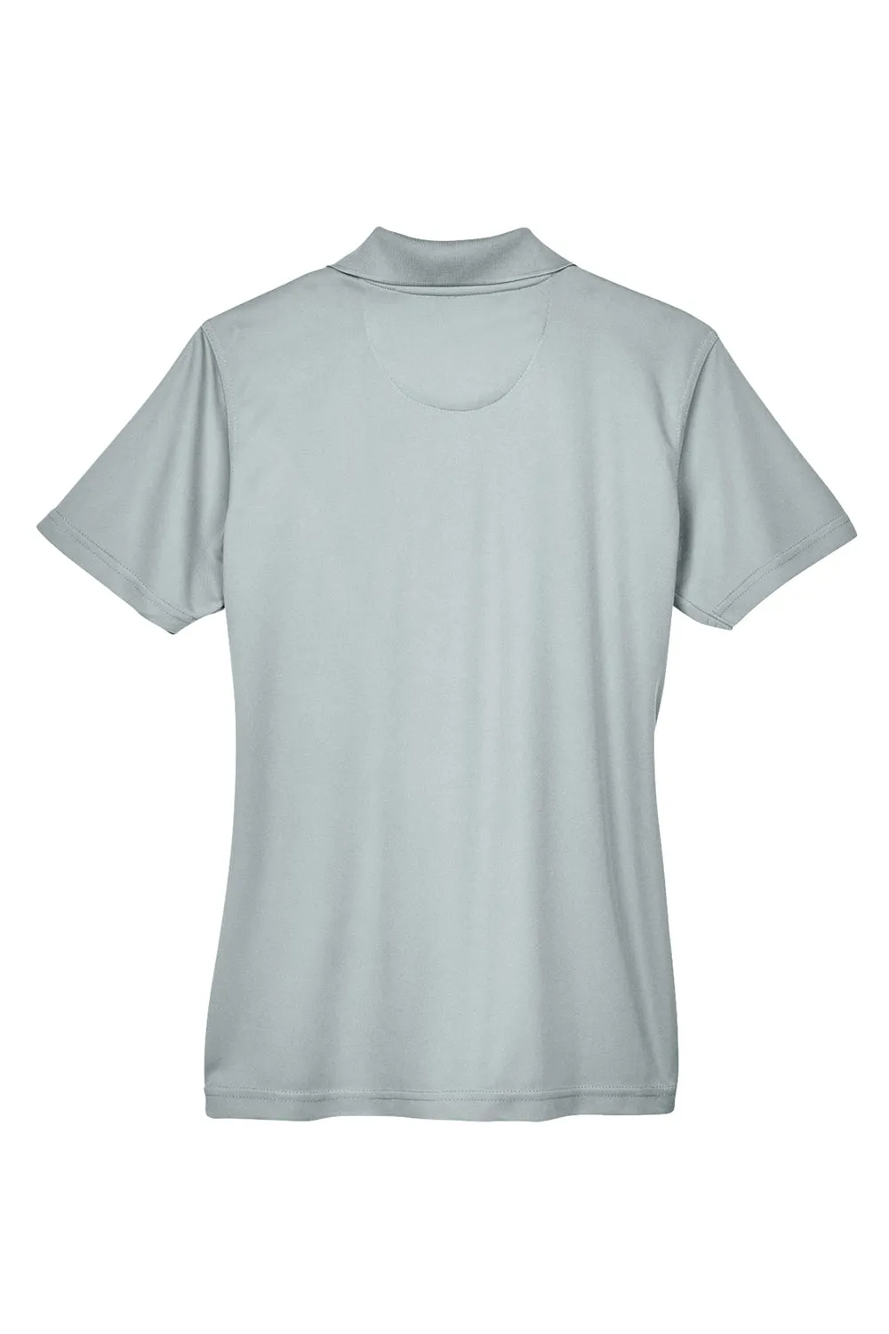 UltraClub Womens Cool & Dry Moisture Wicking Short Sleeve Polo Shirt - Silver Grey