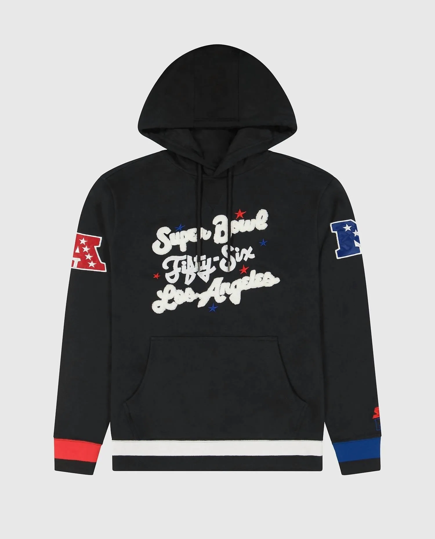 Unisex Fit Super Bowl Lvi Pullover Hoodie In Black