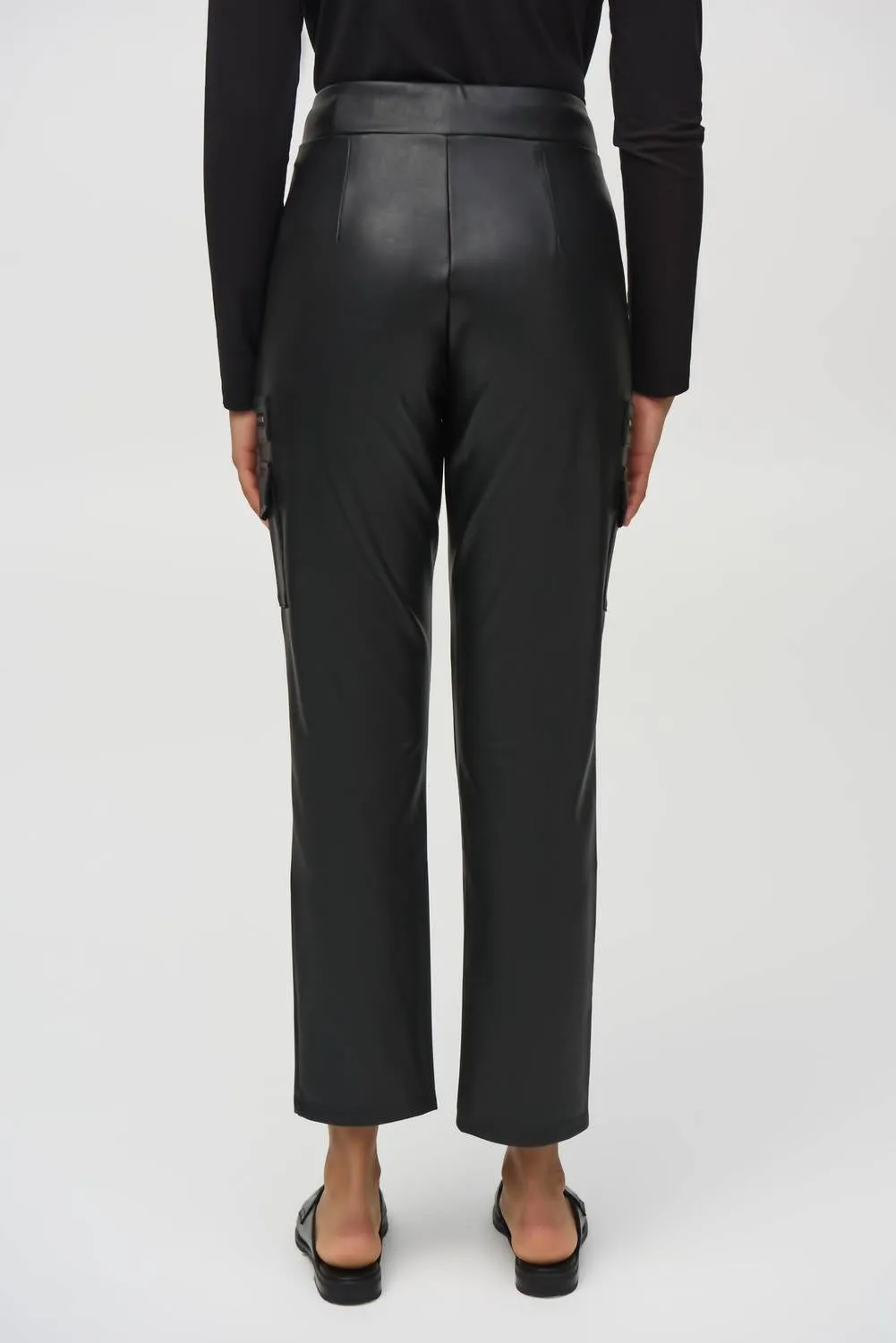 Vegan Leather Leggings In Black