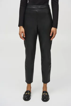 Vegan Leather Leggings In Black