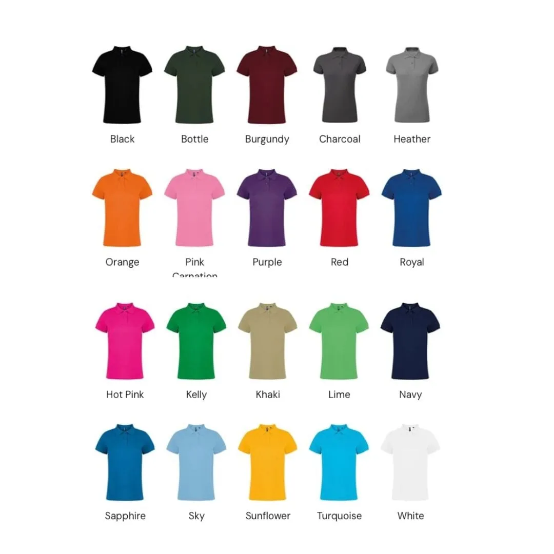 Vegan Women's Cotton Classic Polo Shirt | Multiple Colours