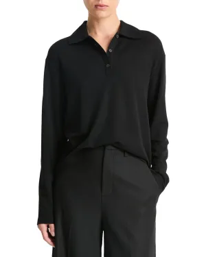 Vince Relaxed Wool Polo Sweater