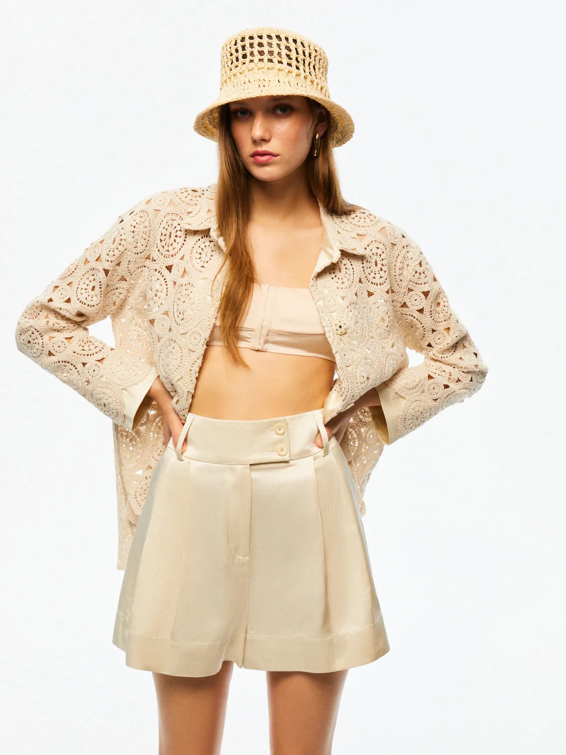 Wide-leg Shorts