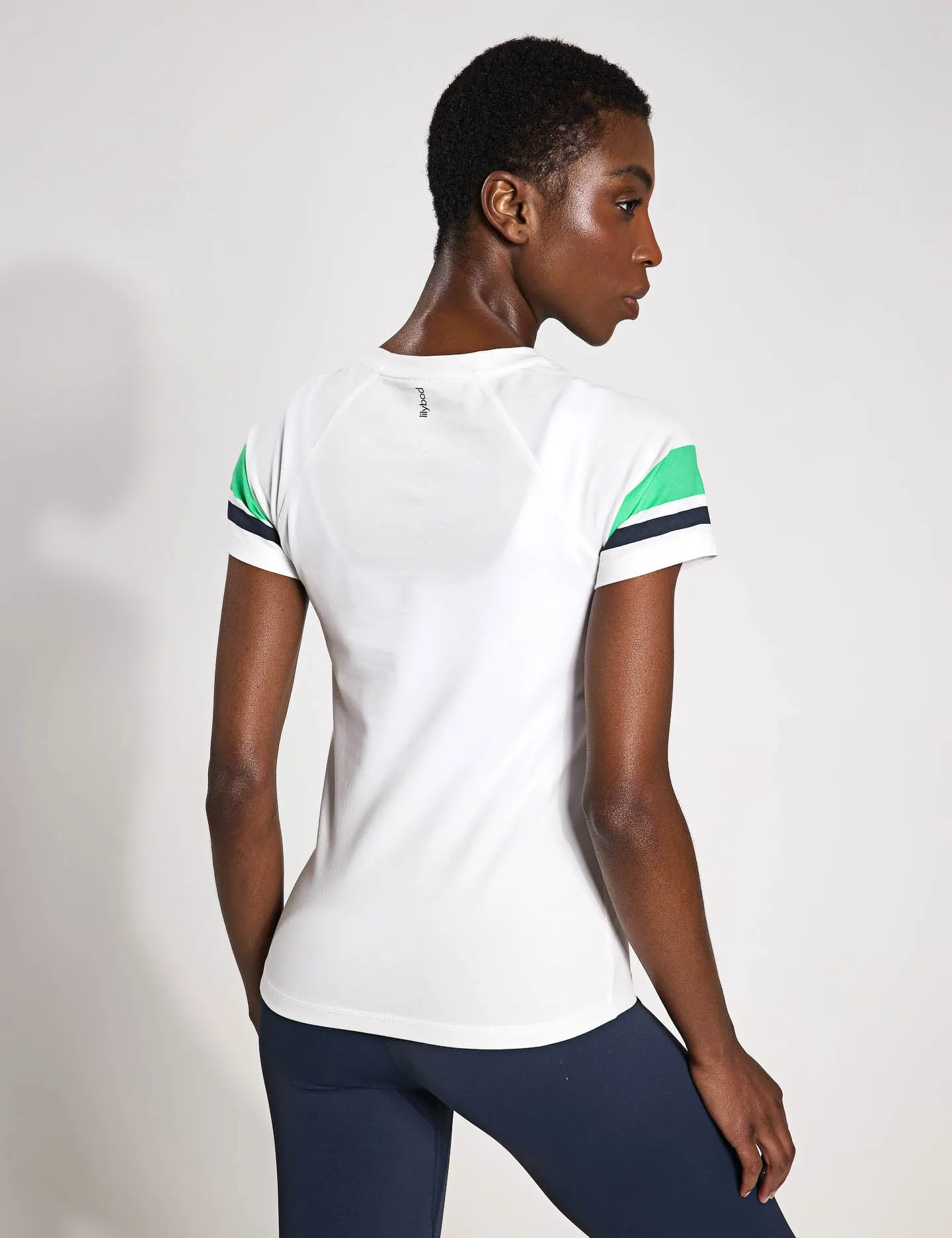 Willow Tee - White/Green
