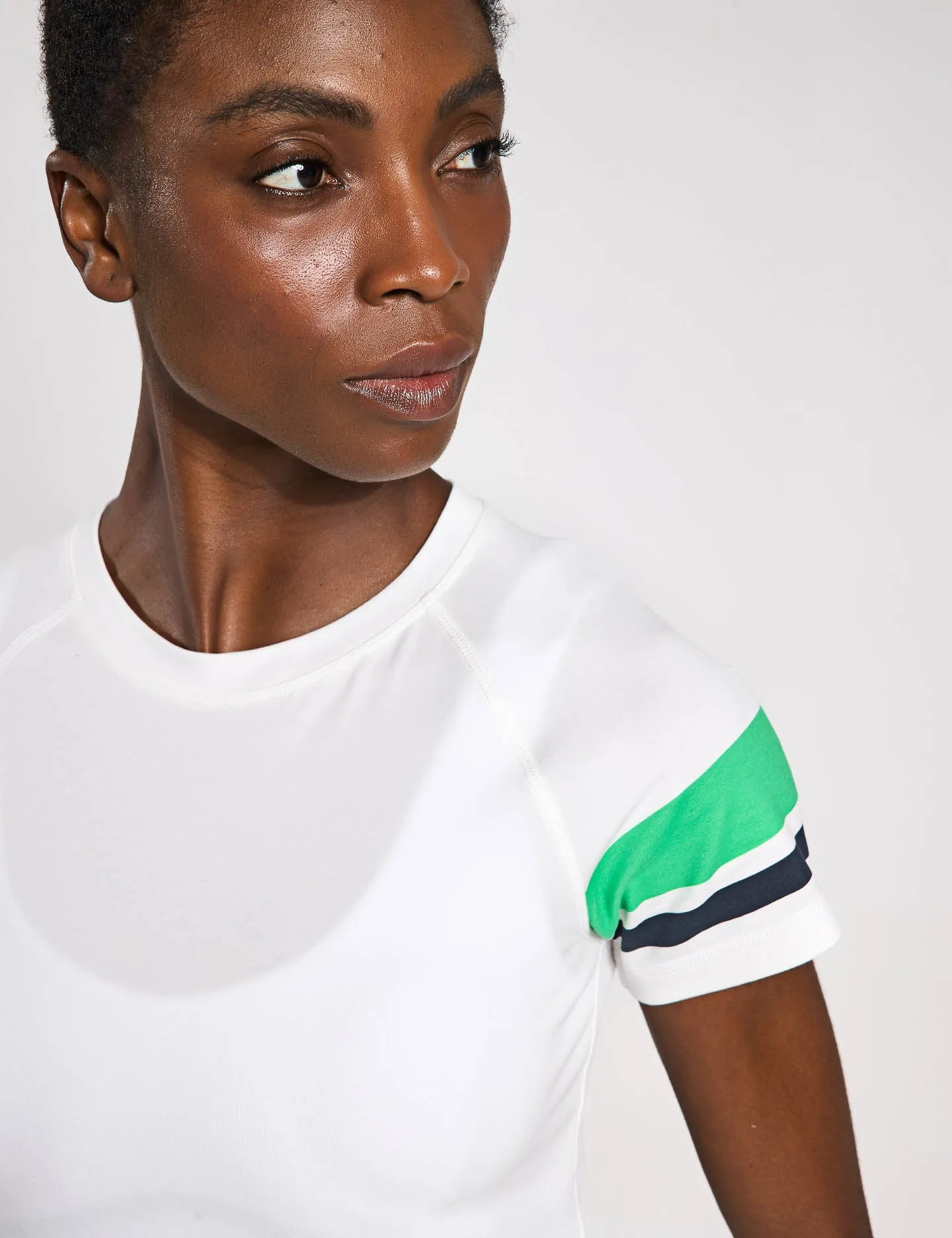 Willow Tee - White/Green