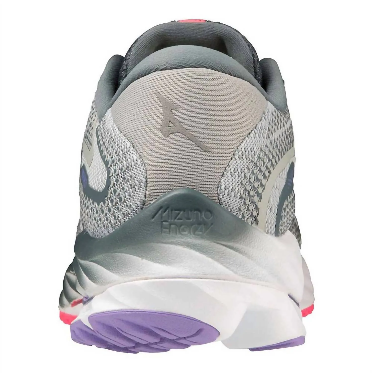 Women Wave Rider 27 Running Shoes - Wide In Pearl Blue/white