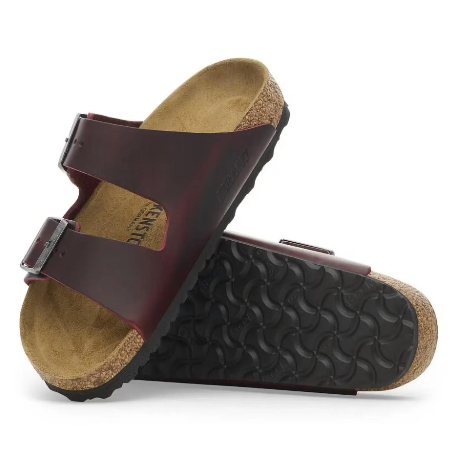 Women's Arizona Oiled Leather Sandals In Zinfandel