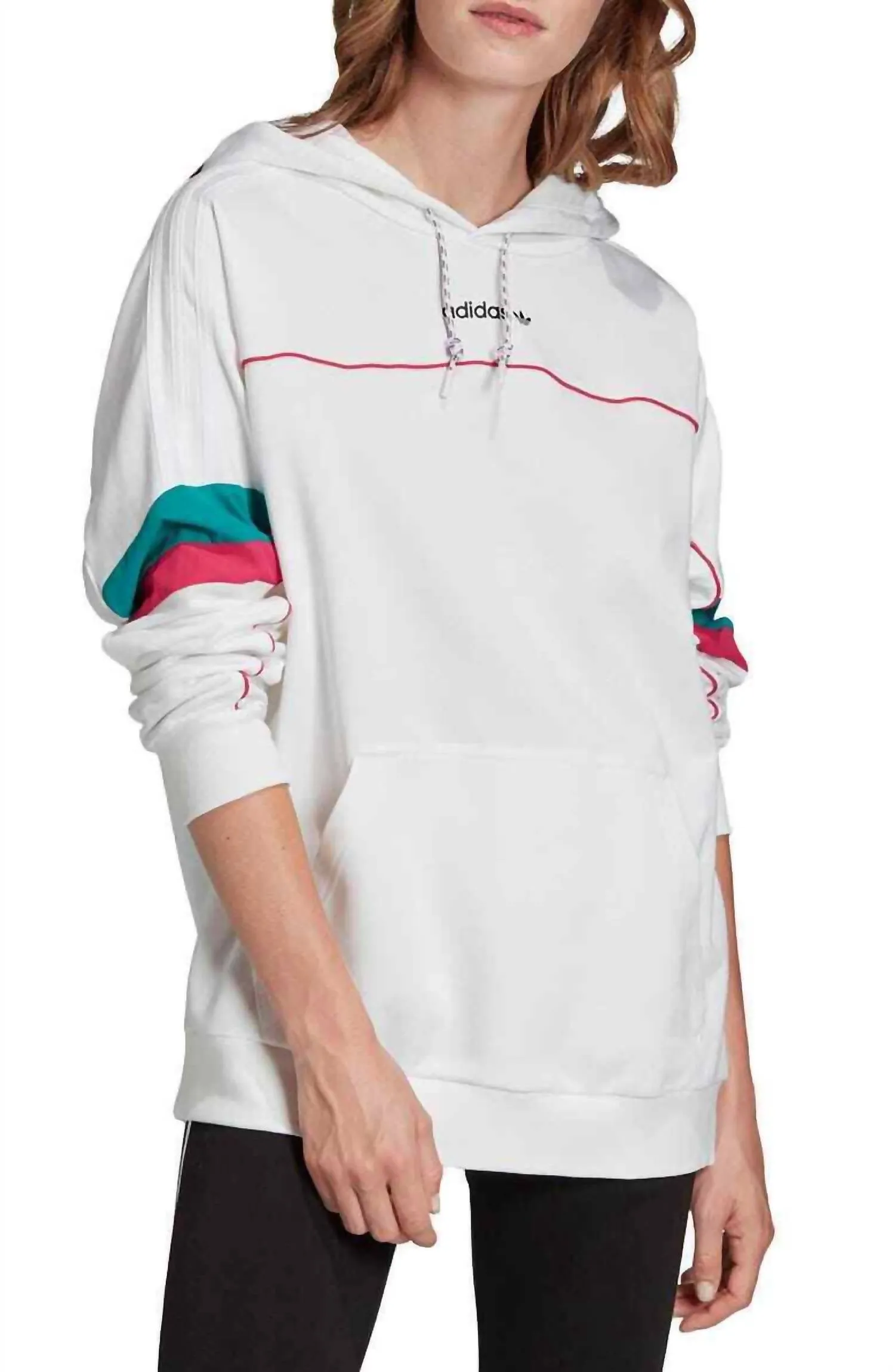 Women's Boyfriend Hoodie Sweatshirt In White