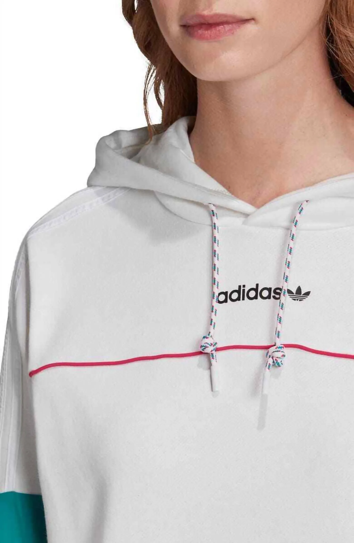 Women's Boyfriend Hoodie Sweatshirt In White