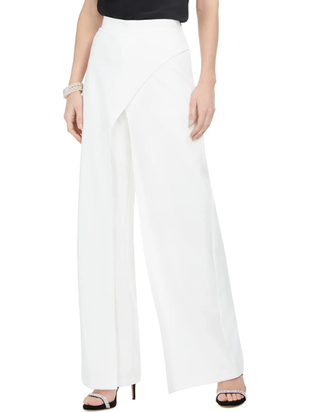Womens Crepe Knit Dress Pants